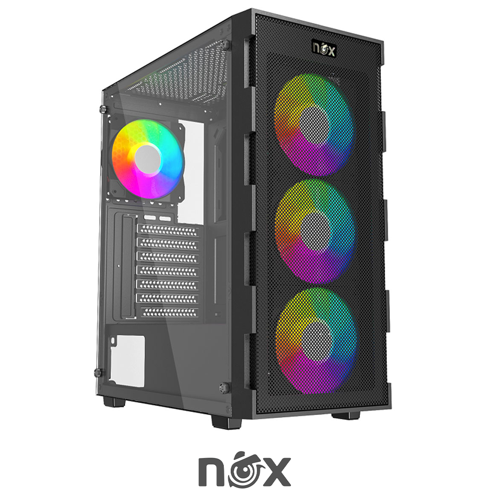 CASE NOX QUANTUM 4FAN RGB BLACK